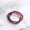Natural Crystal Garnet Bracelet