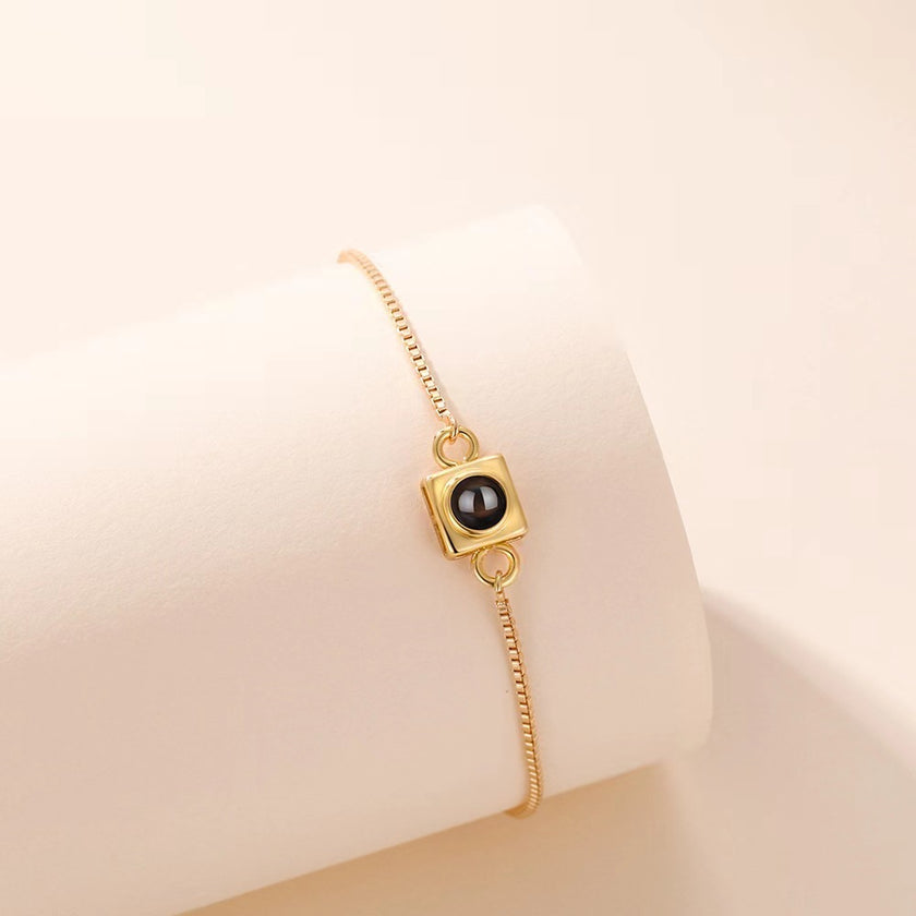 Square Box Push Pull Bracelet Fashion Style