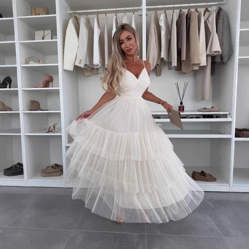 Fashion Sexy Mesh Slip Dress Women