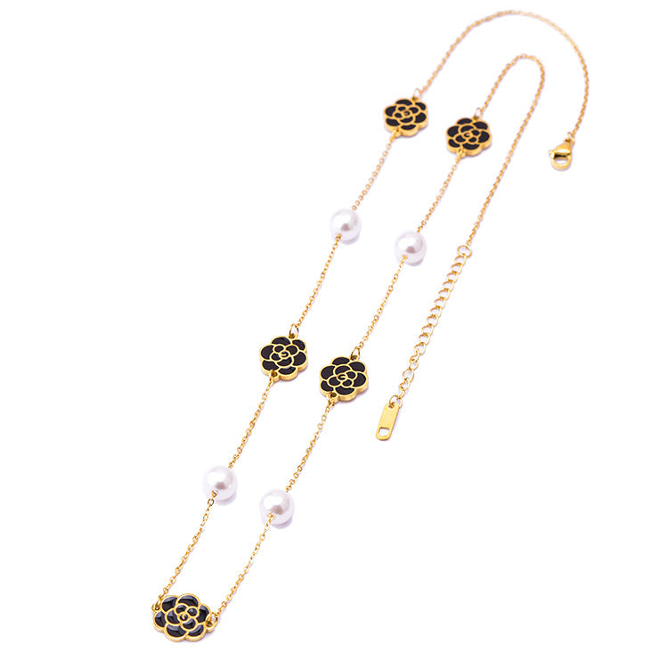 Women's Fashion Pearl Flower Necklace