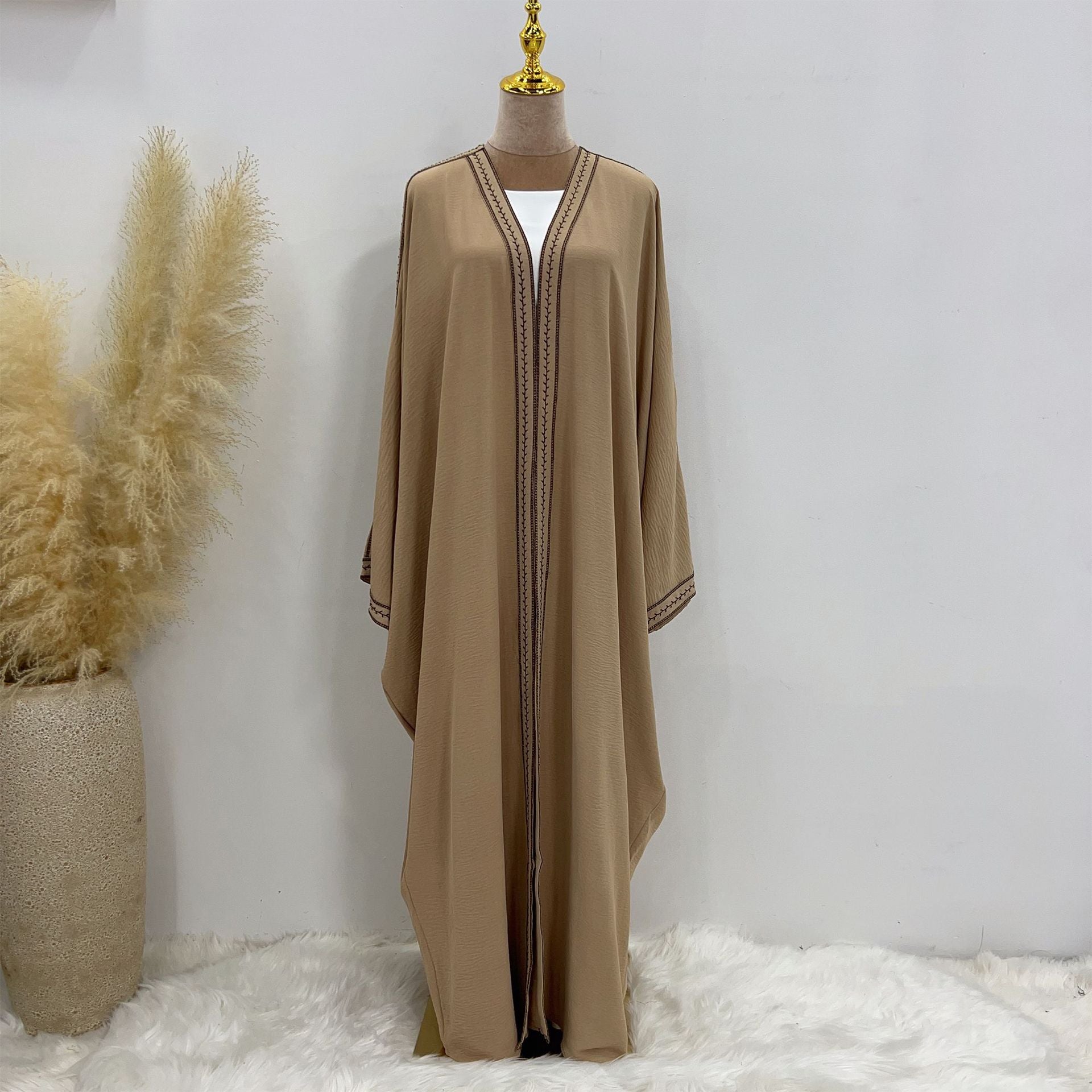 Embroidered Lace Dress Robe
