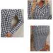 Women's Fashion Digital Printing Houndstooth Dress