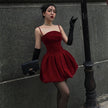 Women's Fashion Party Solid Color Dress