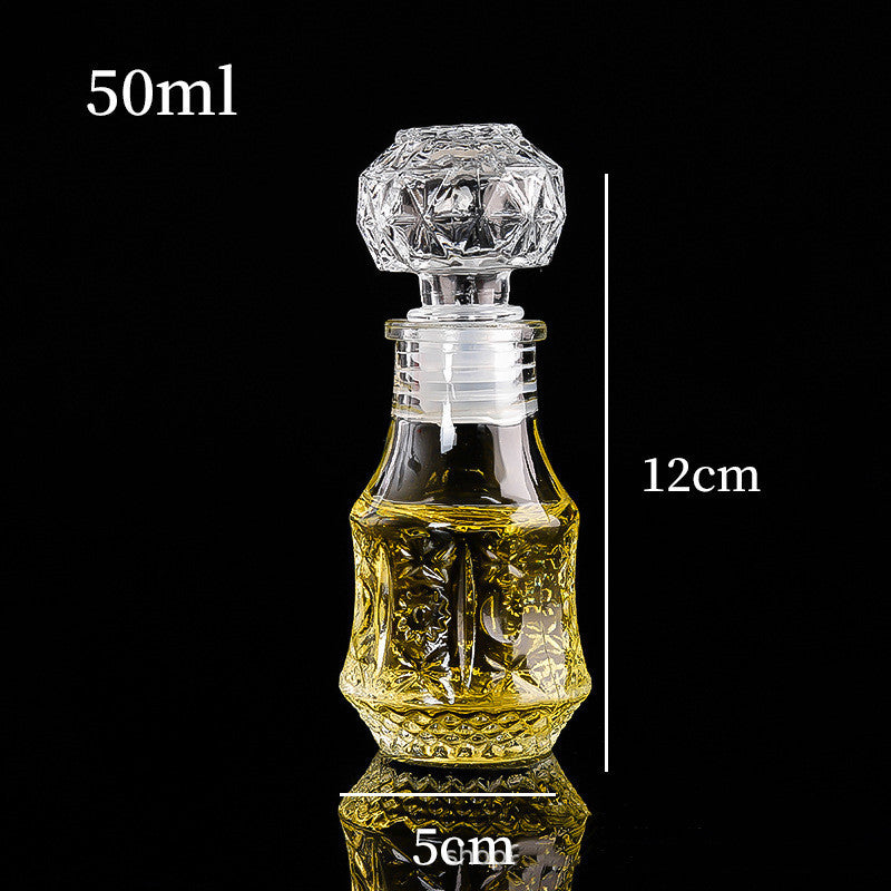 Creative Transparent Glass Wine Bottle