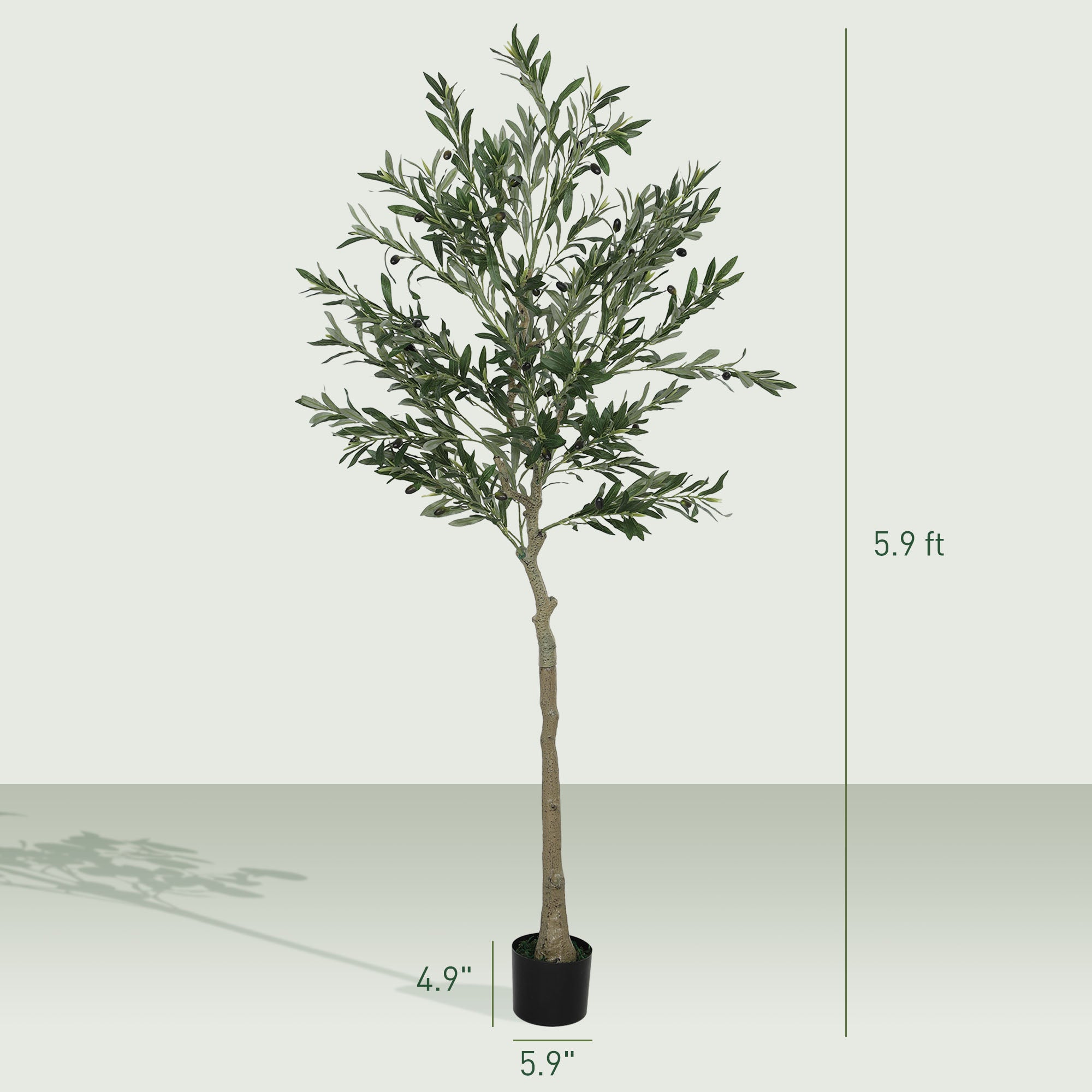 Artificial Olive Tree in Pot with Silk Leaves