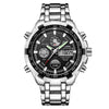 Men's Calendar Alloy Sports Multi-function Watch