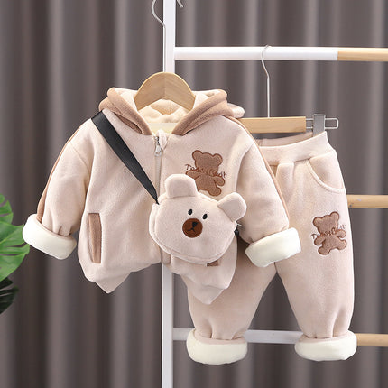Padded Hooded Cotton Coat Coat Keep Baby Warm Quilted