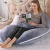 Crystal Velvet C-type Pregnancy Pillow For Sleeping On The Side
