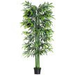6ft Artificial Bamboo Tree Plant Greenery In A Pot For Home Office Planter 1.8M