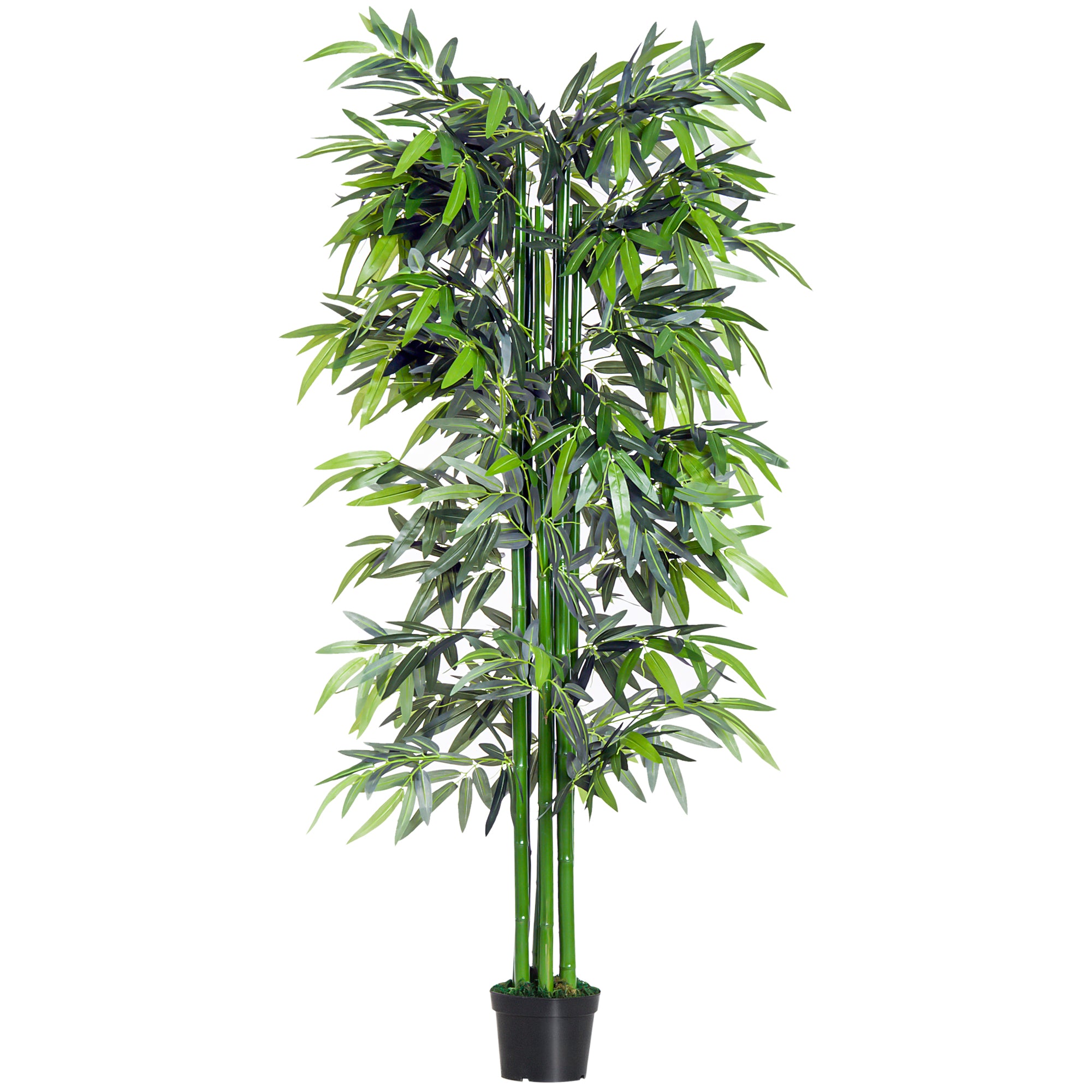 6ft Artificial Bamboo Tree Plant Greenery In A Pot For Home Office Planter 1.8M