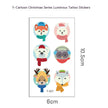 Children's Christmas Luminous Tattoo Face Pasters