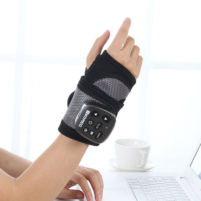 Wireless Vibration Physical Therapy Heating Wrist Acupoint Treatment Relaxation Hand Massager