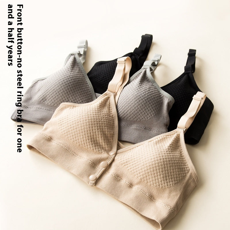 Nursing Bra Front Closure Breastfeeding Push Up Maternity Underwear