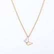 Simple Butterfly Pendant Necklace Sweater Chain