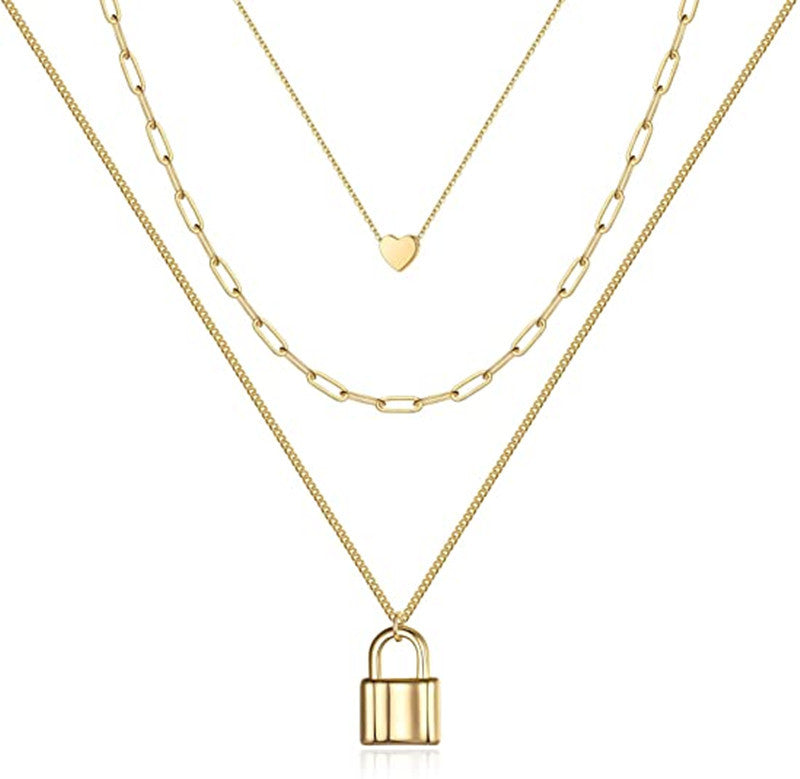 Men's Retro Fashion Stacked Necklace