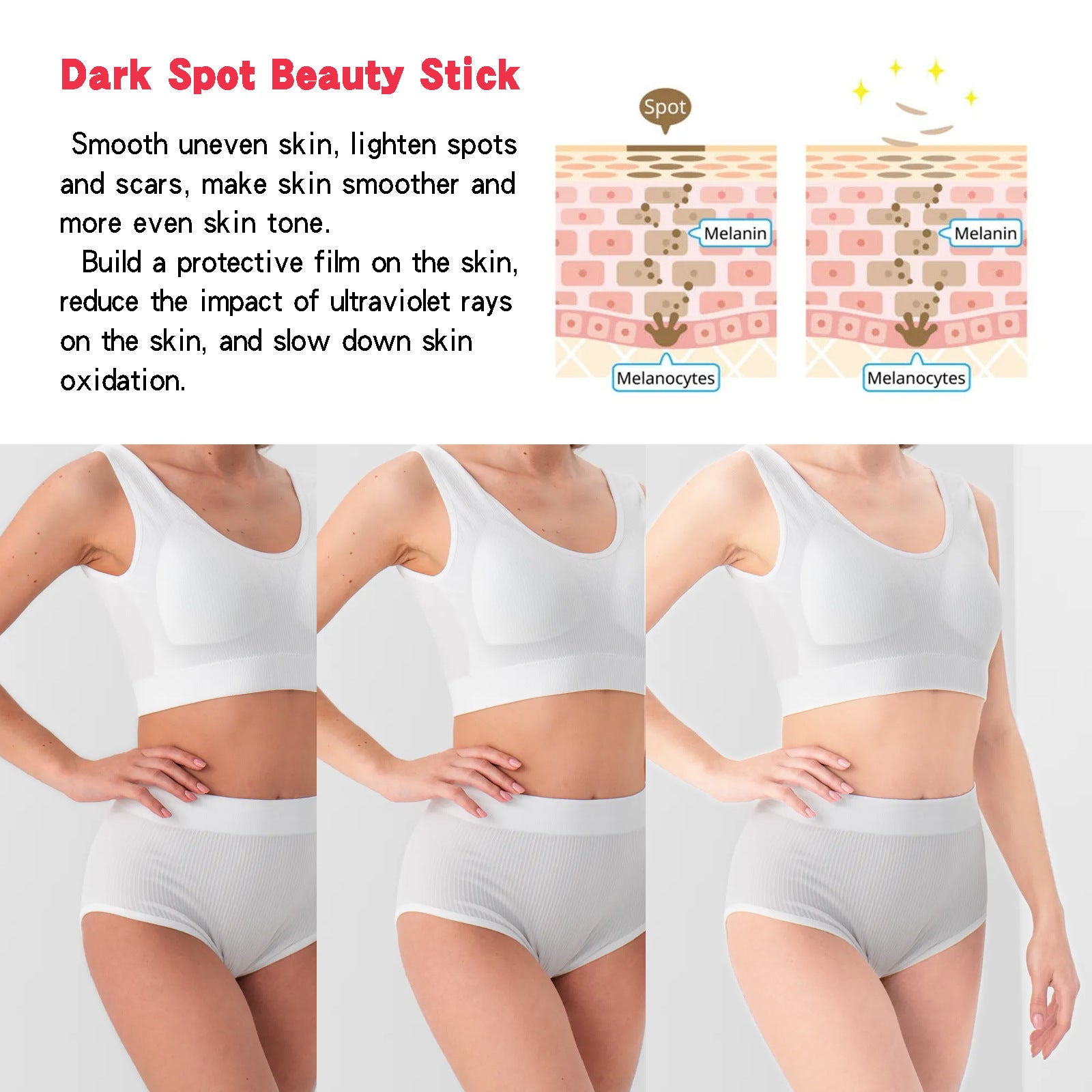 Hand Elbow Joint Black Fade Skin Dark Brightening Skin Color Moisturizing Skin Care Stick