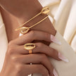 Design Hug Ring Bow Open-ended Bracelet