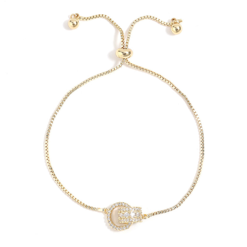 Double Ring Micro Necklace Simple Women's Fashion