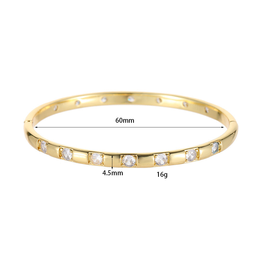 Retro Color Zirconium Ladies' Bracelet