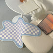 Ins Simple Checkerboard Carpet Irregular