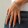 Design Hug Ring Bow Open-ended Bracelet