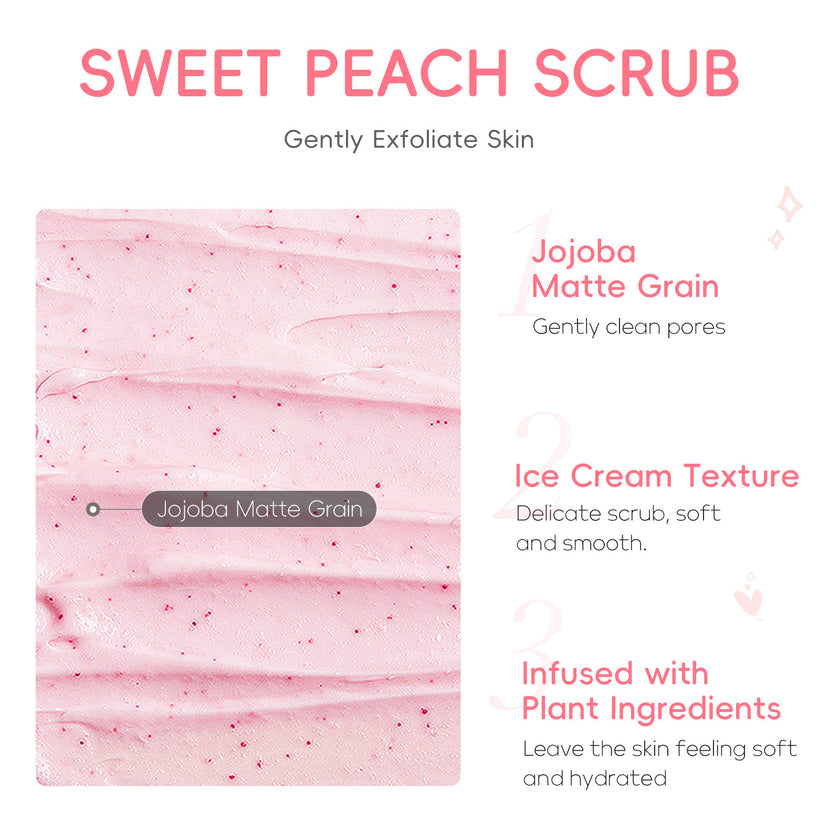Peach Light Sense Body Scrub Cream