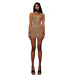 Autumn New Arrival Fashionable Halterneck Bodycon Wrap Dress For Women