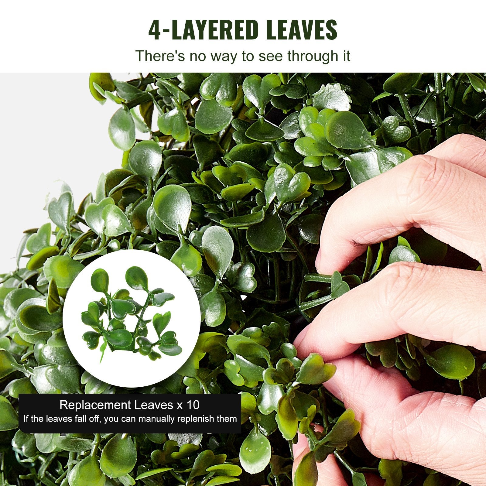 Artificial Boxwood Topiary Tree, 60 Inch Tall (2 Pieces), Spiral Faux Topiary Trees, Faux Plant W/ Extra Leaves & Pot & Small Decoration, UV Rated Greenery Set For Home Decor Indoor/Outdoor