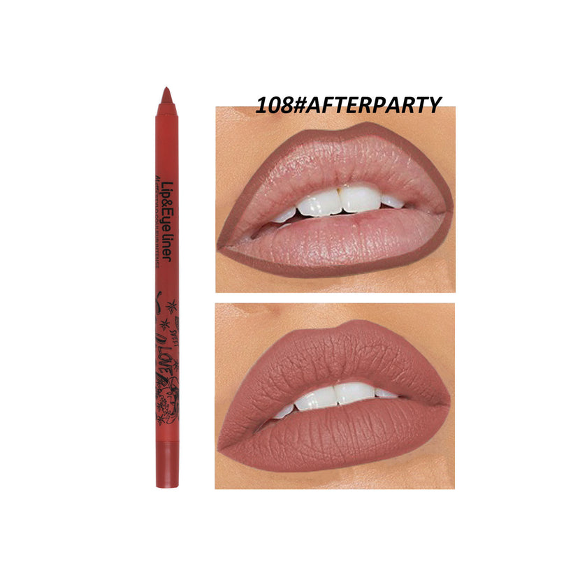Discoloration Resistant Outline Lip Shape New Product 20 Colors Matte Lip Liner