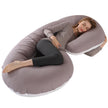 Crystal Velvet C-type Pregnancy Pillow For Sleeping On The Side