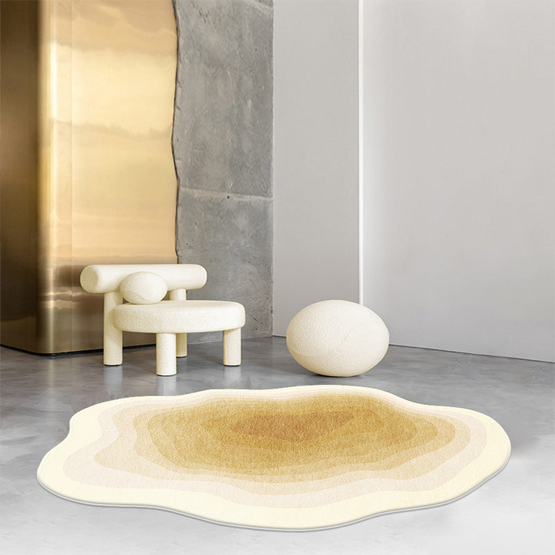 Home Living Room Shaped Faux Cashmere Carpet