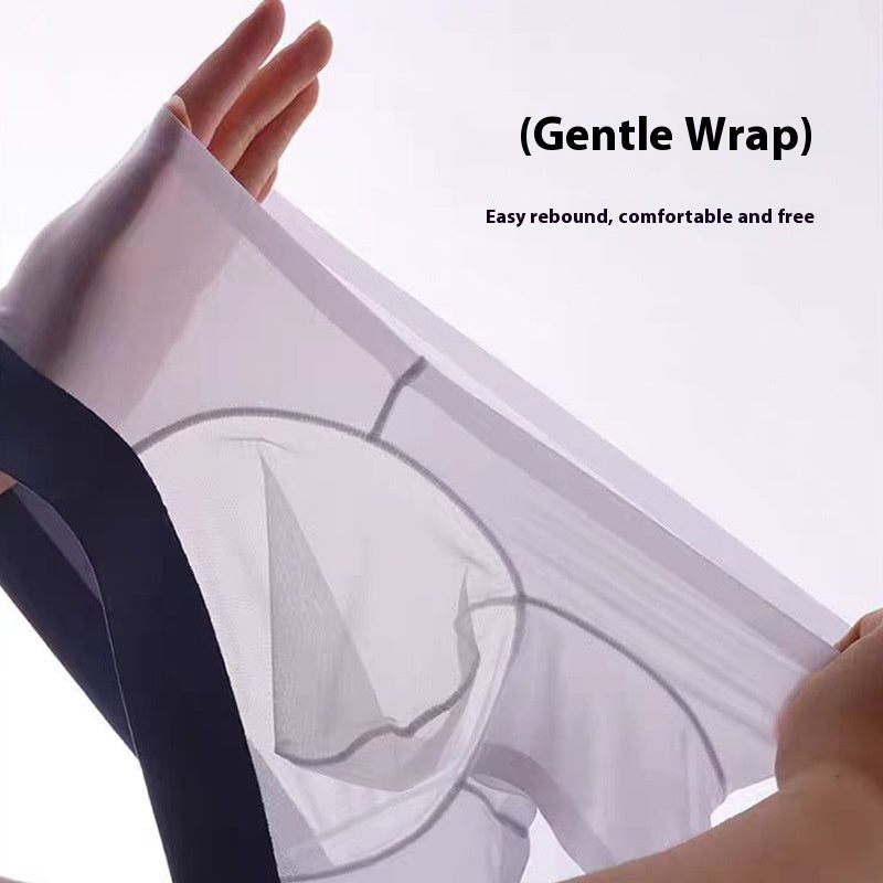 Ice Silk Underwear Men's Seamless Summer Thin Boxers