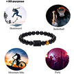 Twelve Constellation Elastic Bracelet Men Obsidian Couple