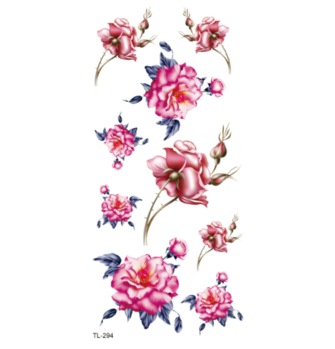 The Other Side Flower Tattoo Stickers Waterproof Tattoo