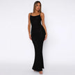 Bodycon Backless Crystal-embellished Strap Dress For Women