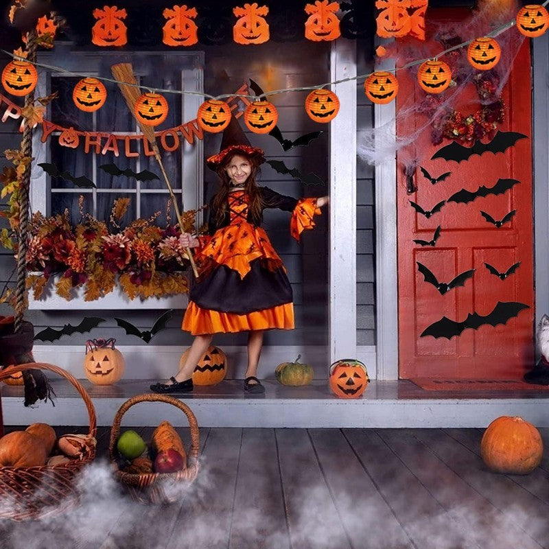 10LED Halloween Curtain Pumpkin Lantern String Fairy Lights Party Decor Hot NEW