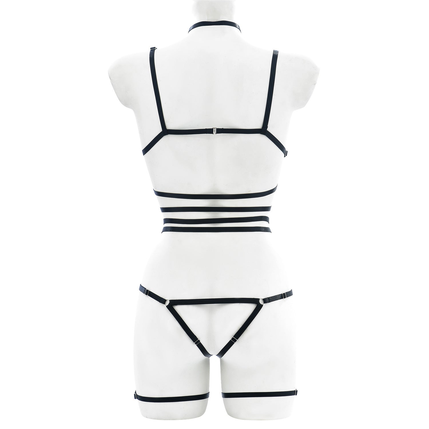 Women's Multi-color Lace-up Underwear Set