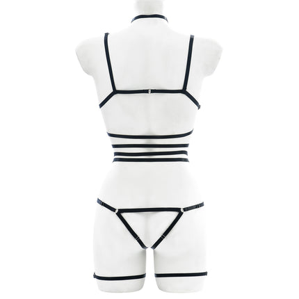 Women's Multi-color Lace-up Underwear Set