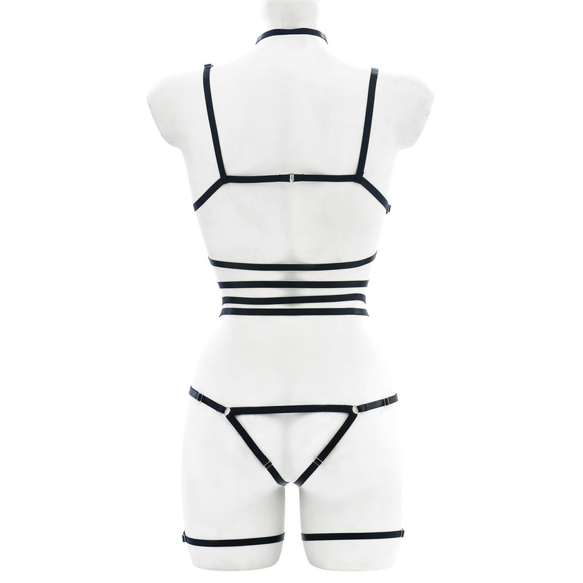 Women's Multi-color Lace-up Underwear Set