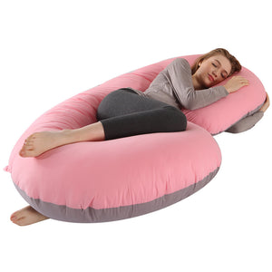 Crystal Velvet C-type Pregnancy Pillow For Sleeping On The Side