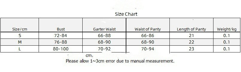 Embroidered Color Matching With Leg Circumference Push-up Underwear Set