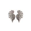 Trendy Pleated Three-dimensional Leaf Earrings