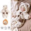 Fleece Lined Padded Warm Keeping Going Out Rompers Coat