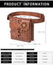 Retro Women's Bag Brown Gear Outdoor Mobile Phone Zero Waist Bag