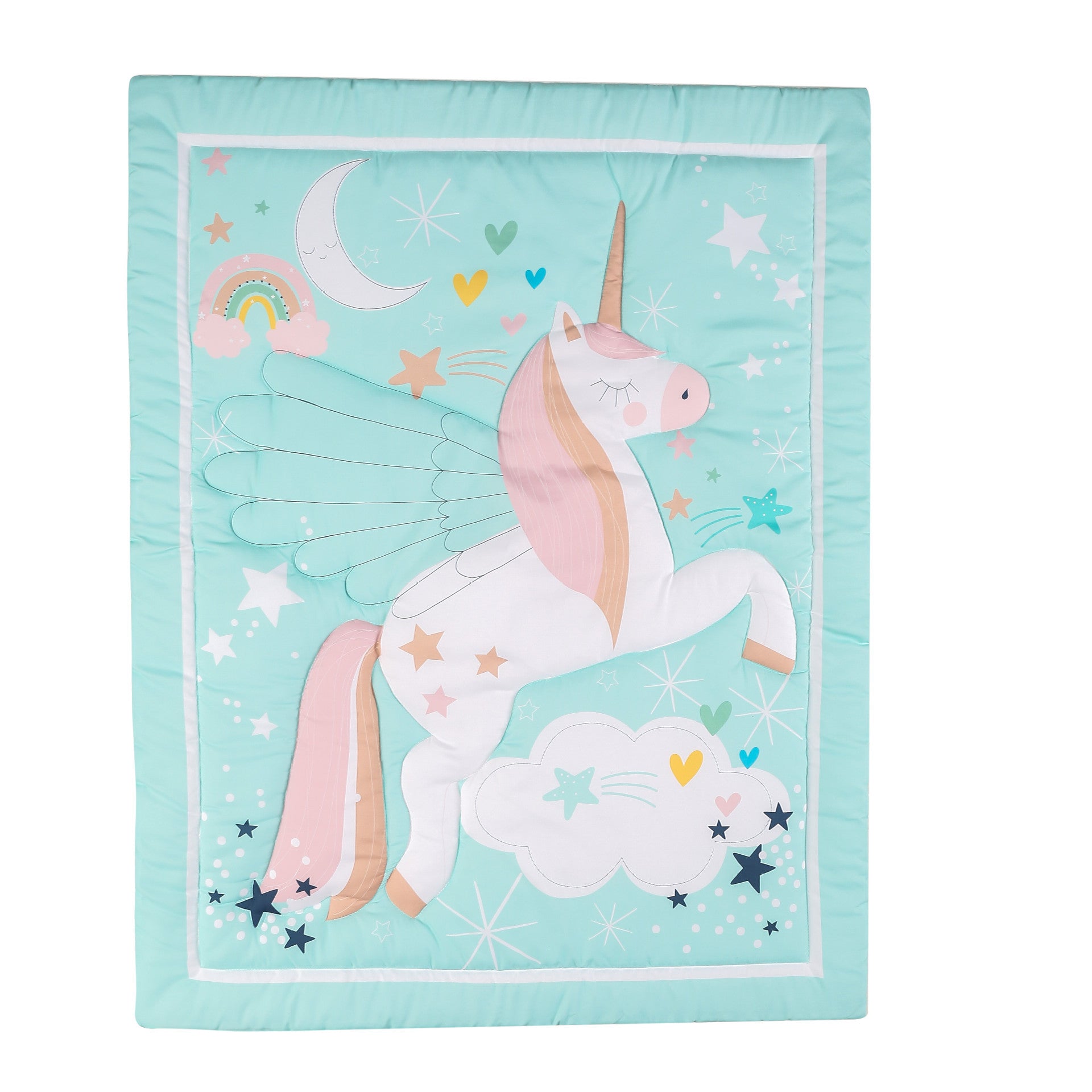 Children Quilt Fitted Sheet Single Bed Skirt Infant Bedding 3 pieces newborn kids bedding set