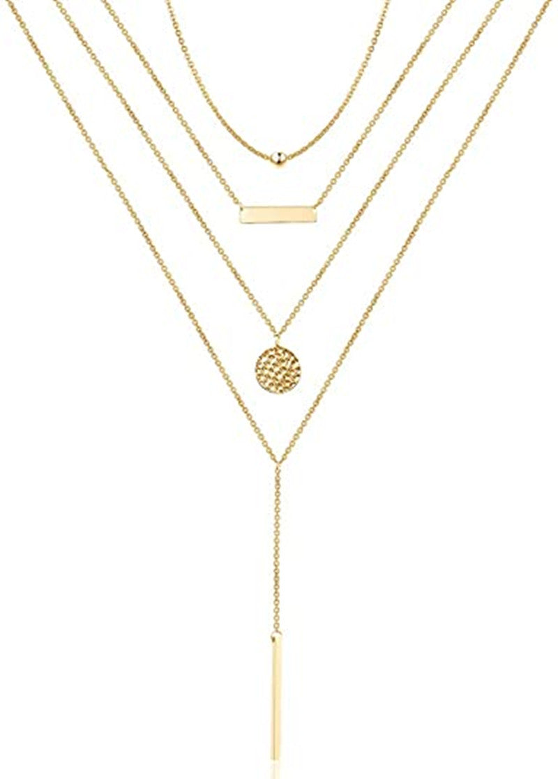 Men's Retro Fashion Stacked Necklace