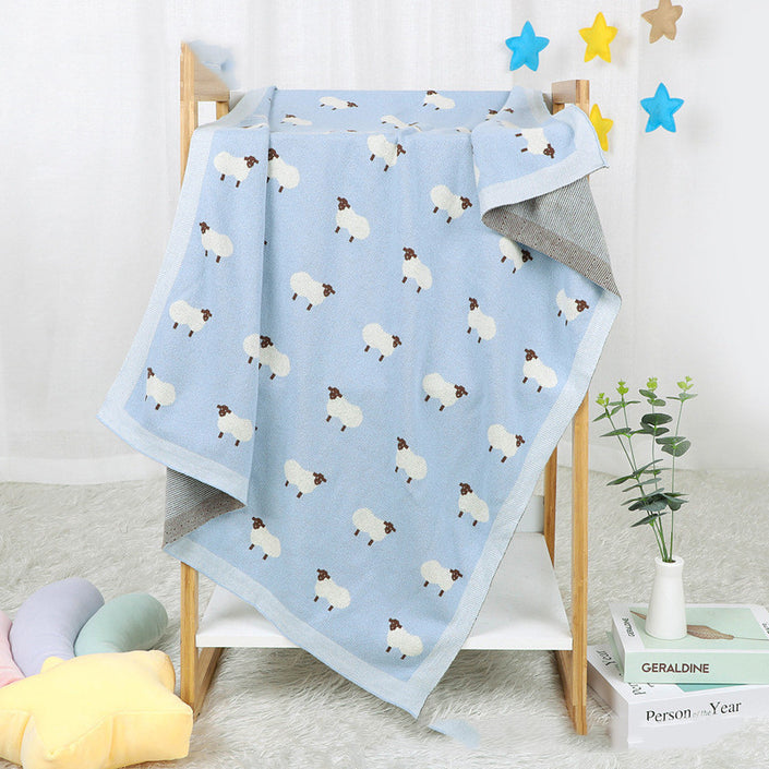 Baby Blanket Knitted Lamb Hug Blanket