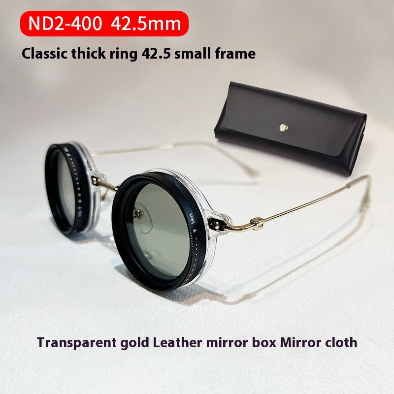 Glasses Box Adjustable Light Reduction 9 Gear Glasses UV Protection