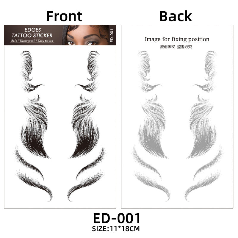 Hair Tattoo Stickers Creating The Seriously Real Baby Hairs Temporary Hairline Sticker Curly Template Hair Edge Tattoo Sticker
