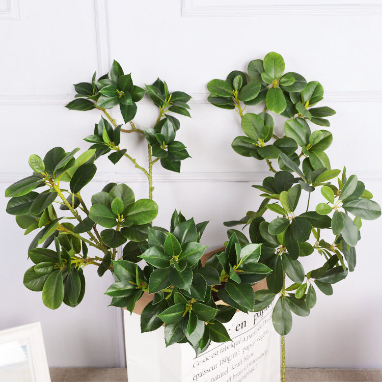 Single Ivy Tree Bark Artificial Camellia Home Interior Decoration Simulated Leaves Props Photography
